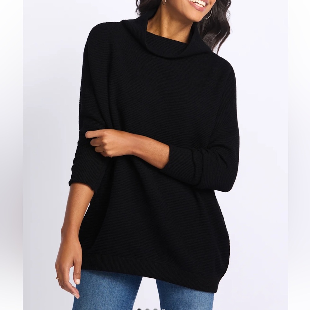 RD Style Nancy Ottoman Mockneck Tunic Sweater